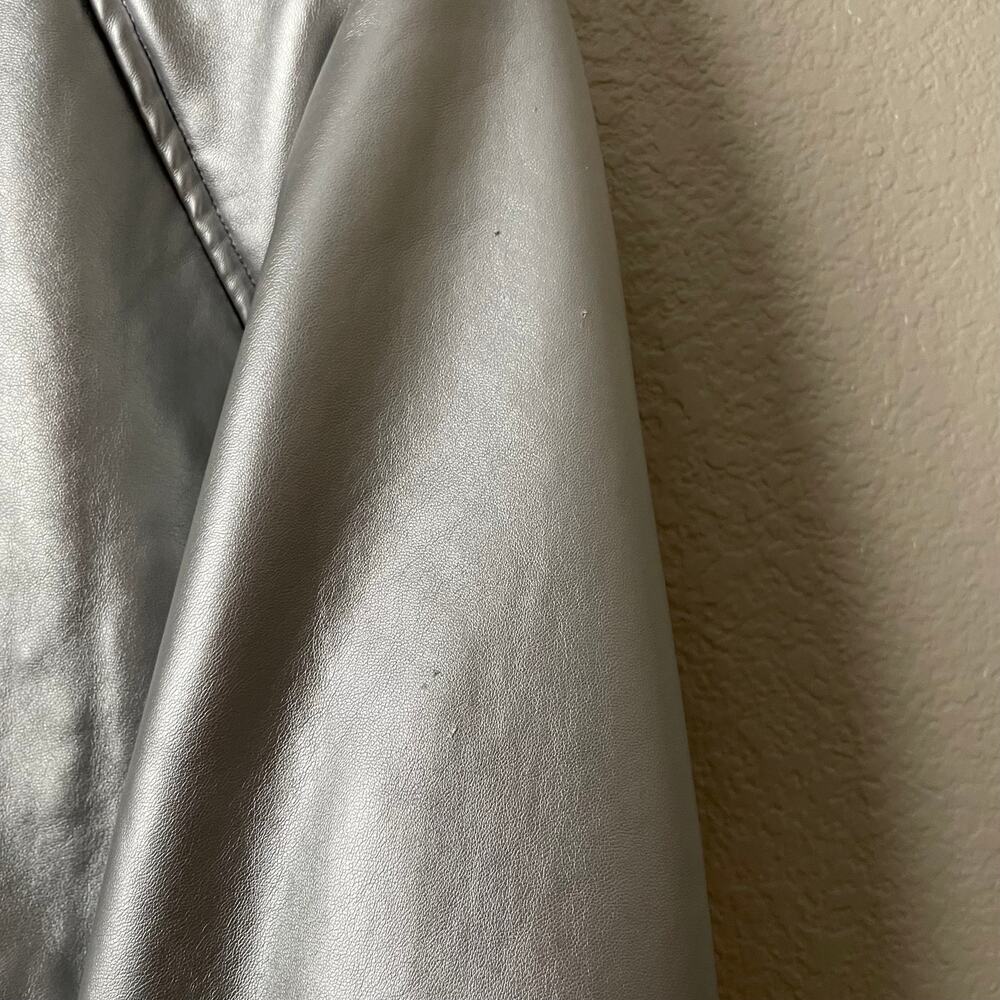 I.AM.GIA Jacket Womens Small Silver Metallic Alessandra‎ Cropped Sherpa Lined - Picture 12 of 13